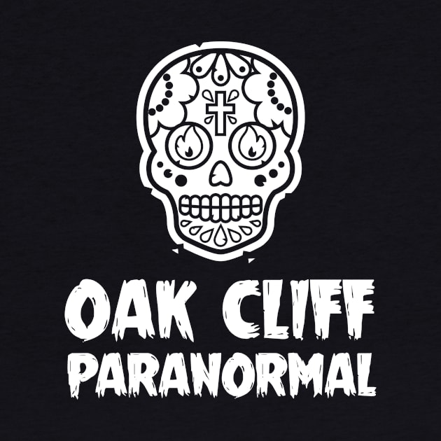 Oak Cliff Paranormal Logo Black and White by oscarmendoza22